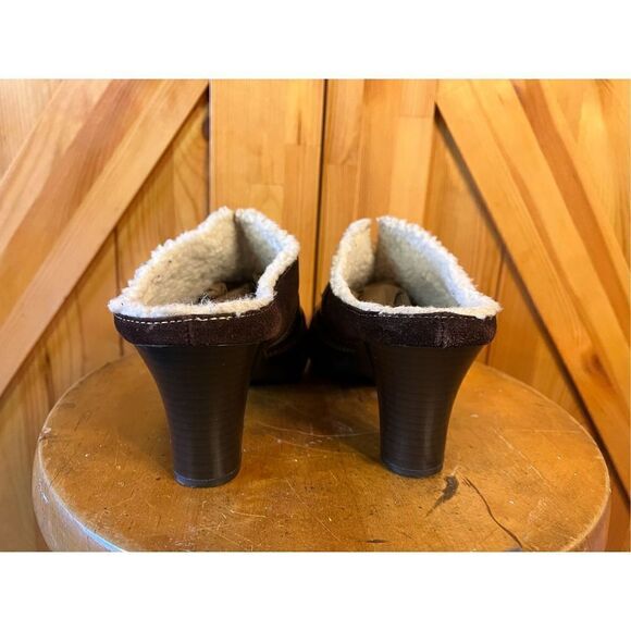 Aerosoles  Snapjack Brown Suede Leather Mule Women’s Size 10B - Picture 5 of 8